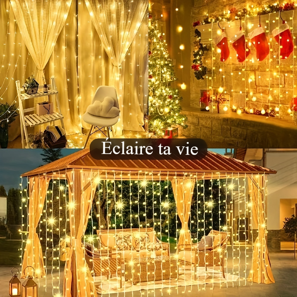 Rideau Lumineux Noel Solaire