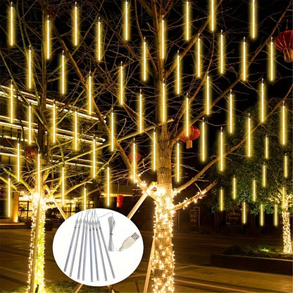 Guirlande Lumineuse Pluie de Noel Extérieur (8 tubes lumineux)