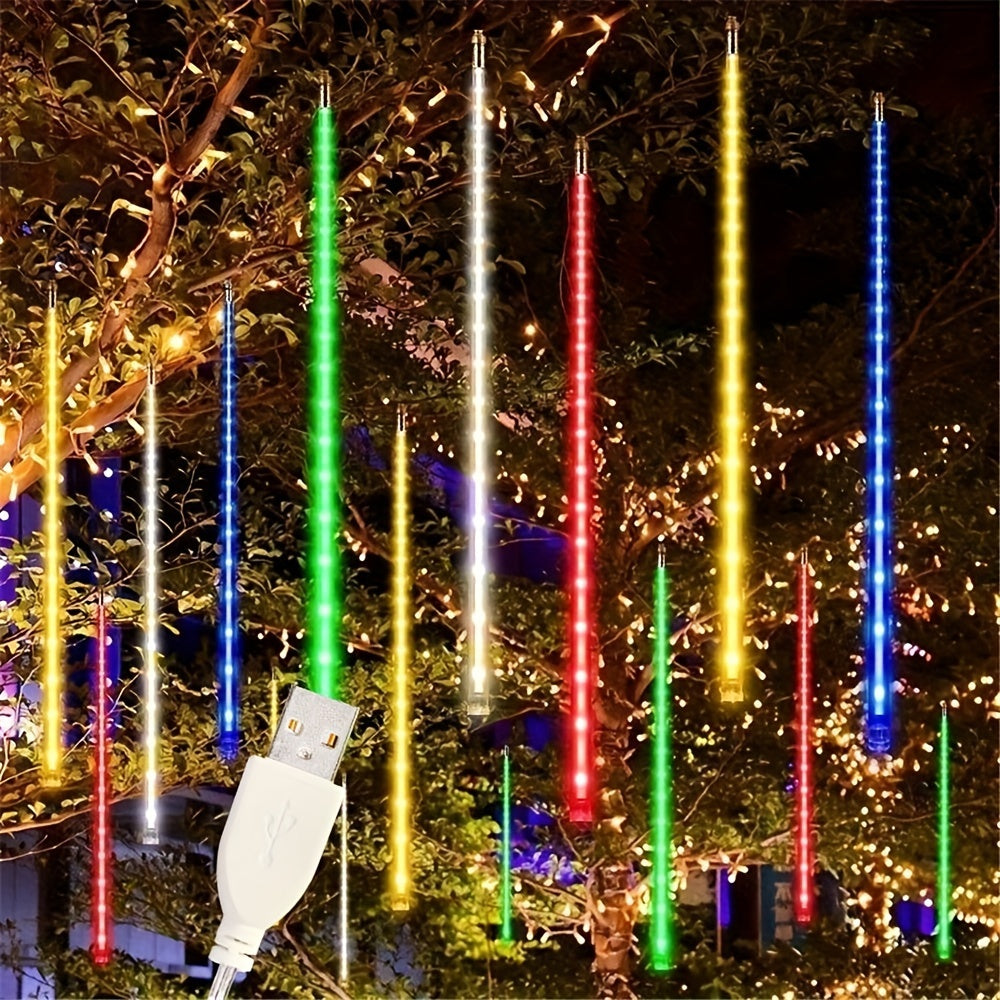 Guirlande Lumineuse Pluie de Noel Extérieur (8 tubes lumineux)